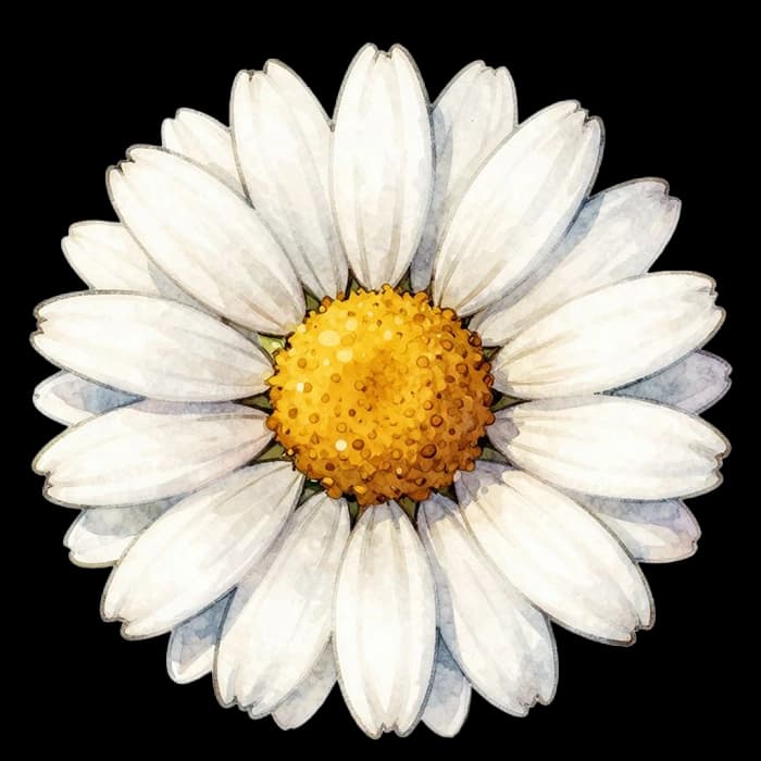 Daisy flower for this Digibouquet pairing
