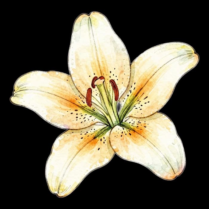 Lily flower for this Digibouquet pairing
