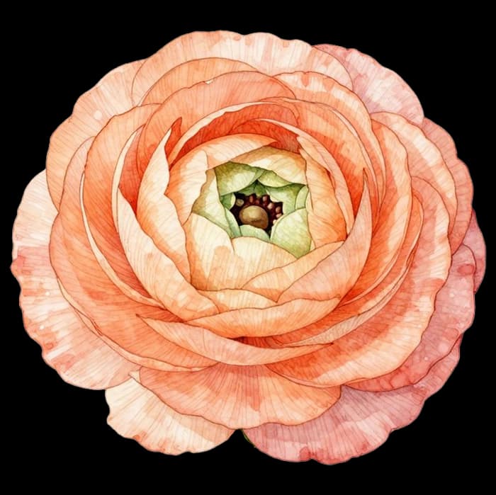 Ranunculus flower for this Digibouquet pairing