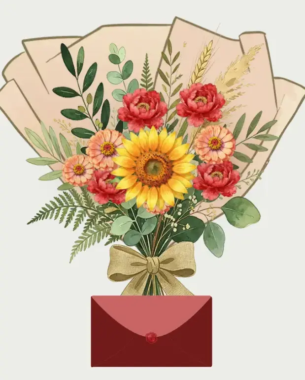 Bright Birthday Digibouquet bouquet style preview