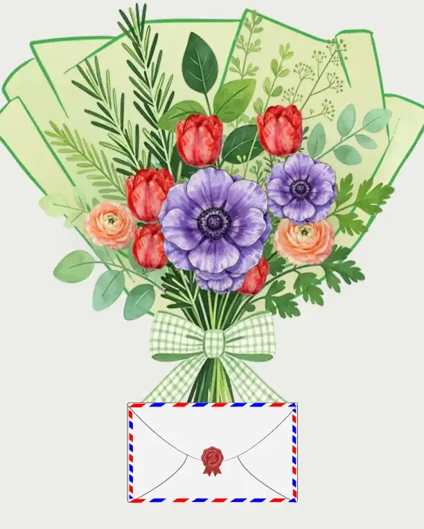 Gentle Miss You Digibouquet bouquet style preview