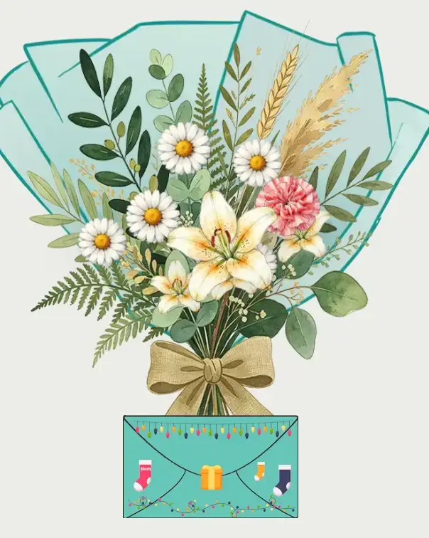 Tender Encouragement Digibouquet bouquet style preview
